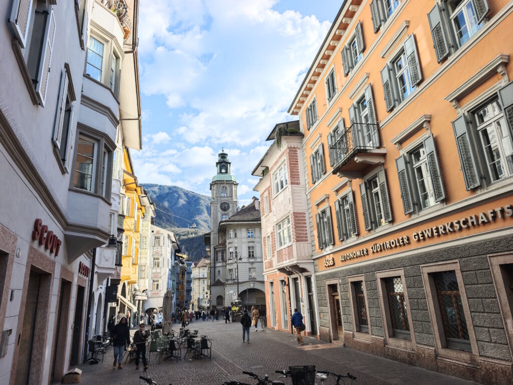 Die Bindergasse in der Altstadt Bozen